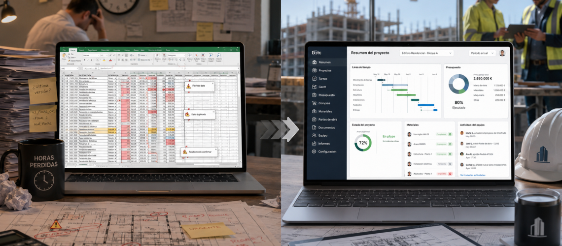 Excel versus SIQ Control para control de obras